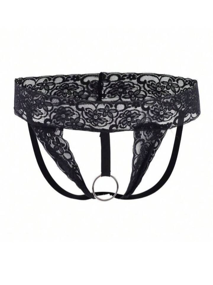 Blix Men's Lace Thong Panties Breathable Jockstrap For man G-String Underwear